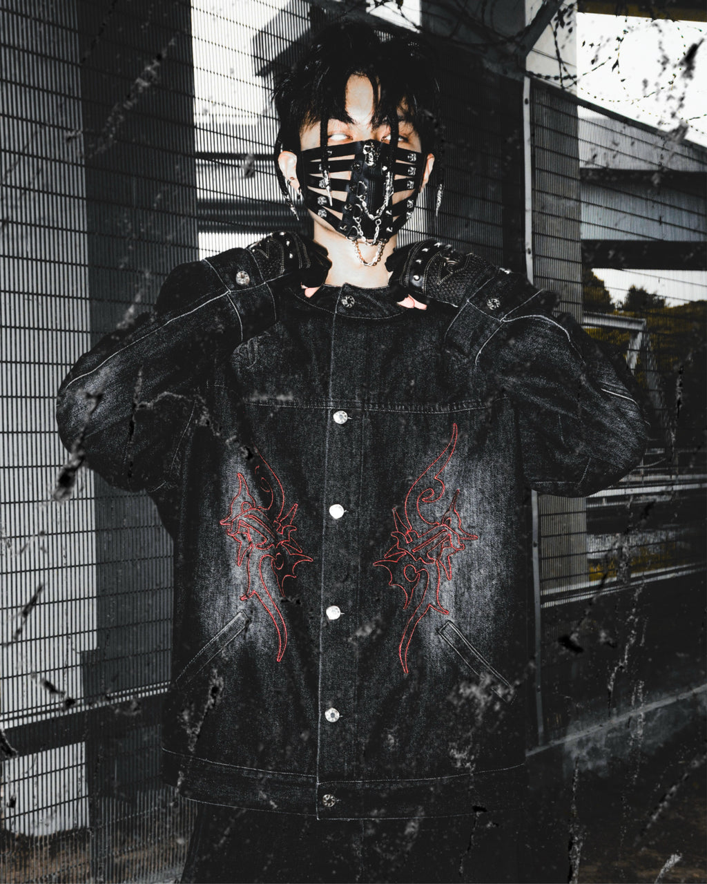 Aura Denim Jacket Black
