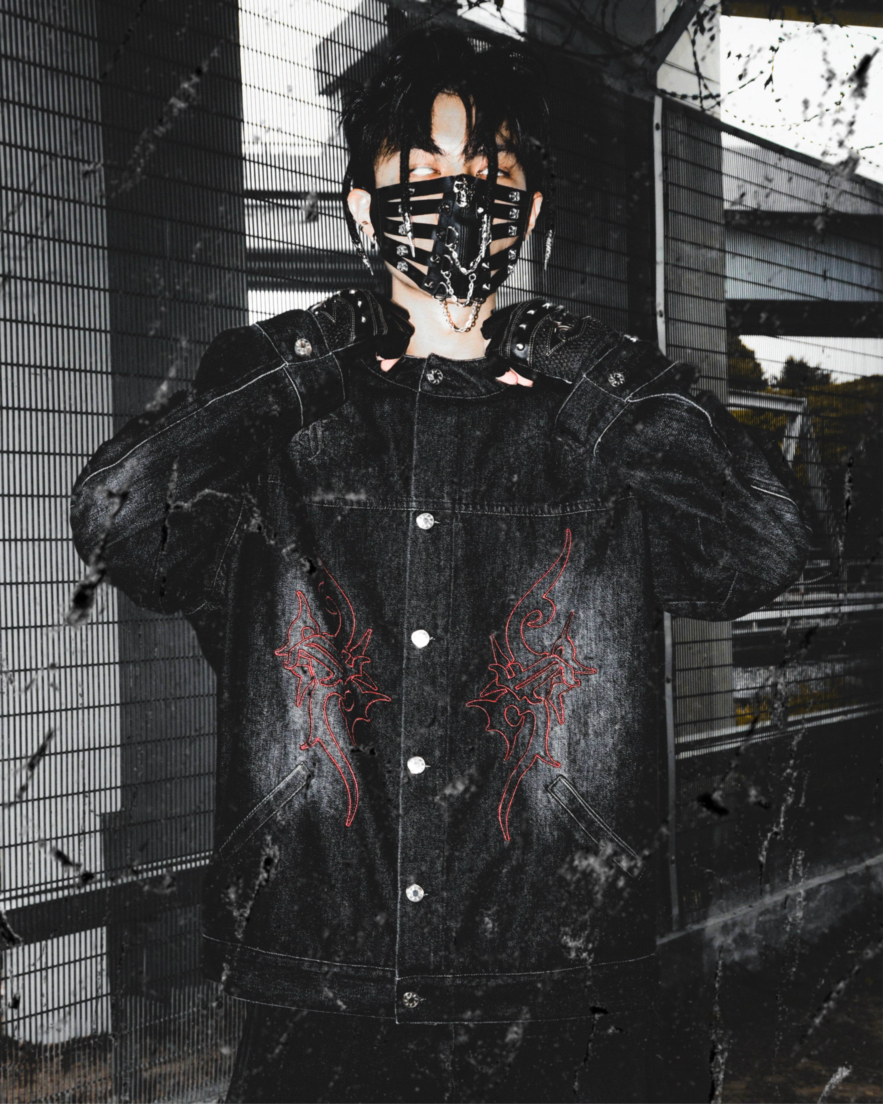 Aura Denim Jacket Black