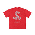 3M Reflective Snake Washed Tee Red
