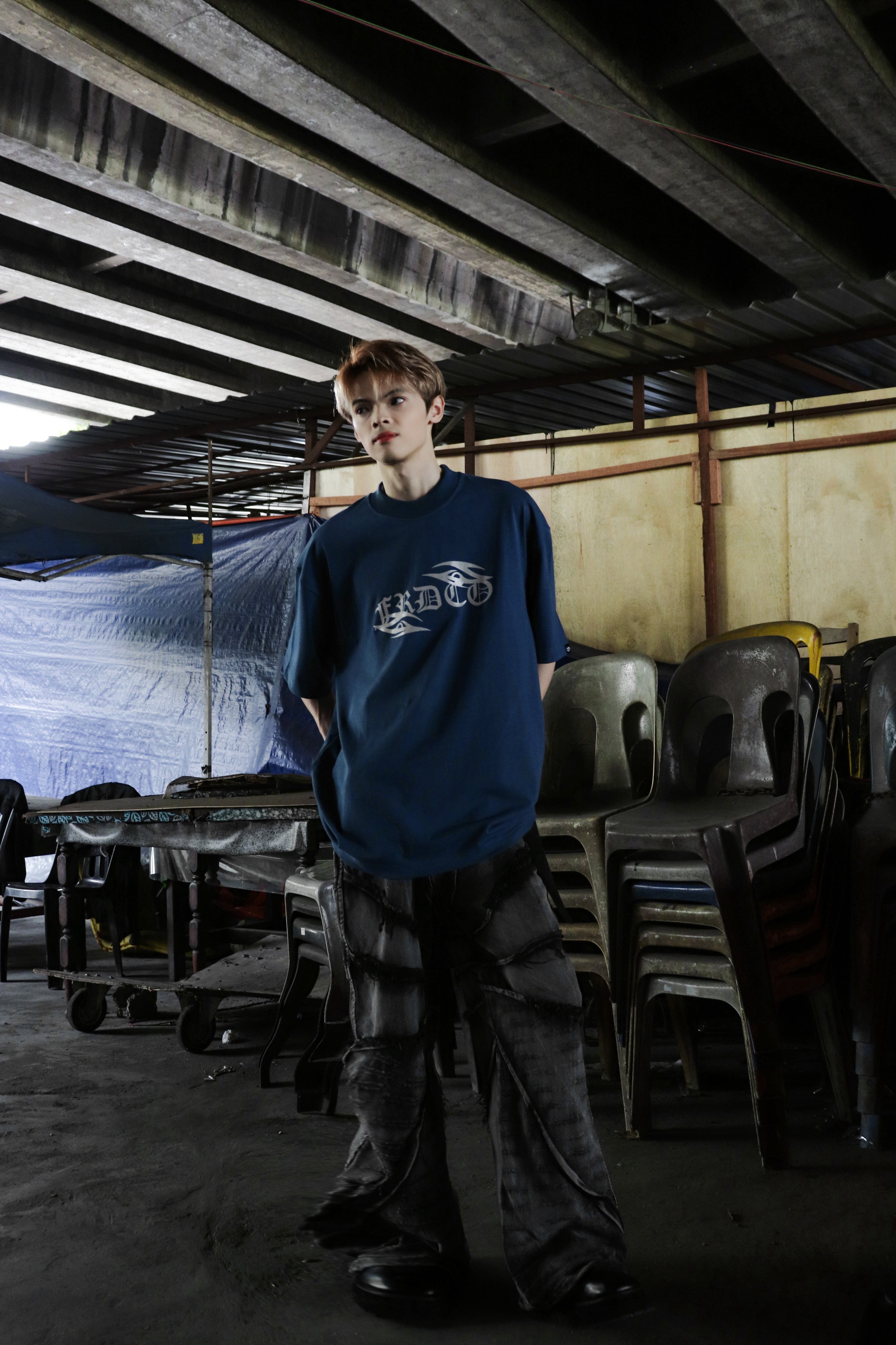 3M Reflective Spider Tee Blue