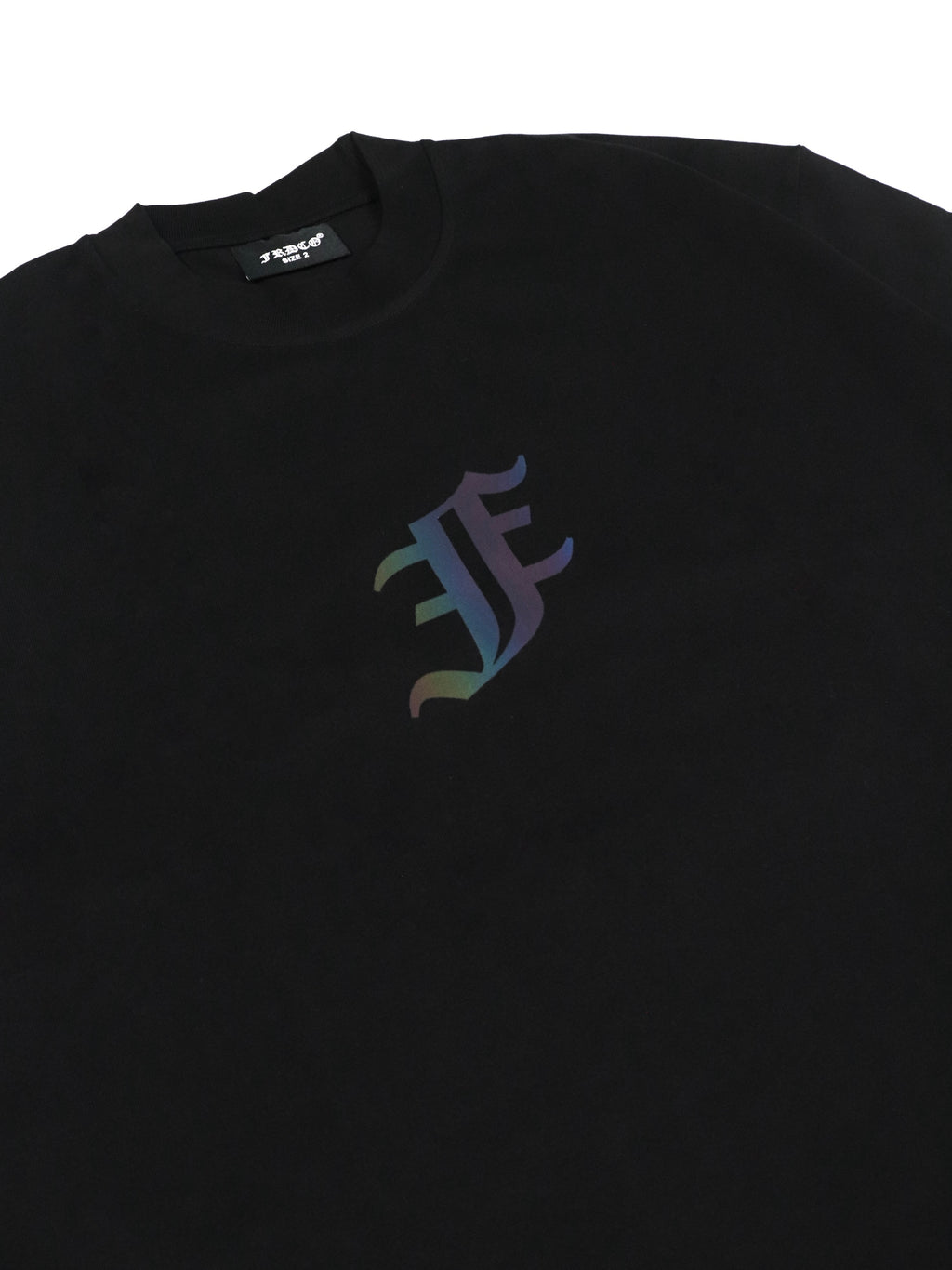 Rainbow Reflective Dragon Aura Tee Black