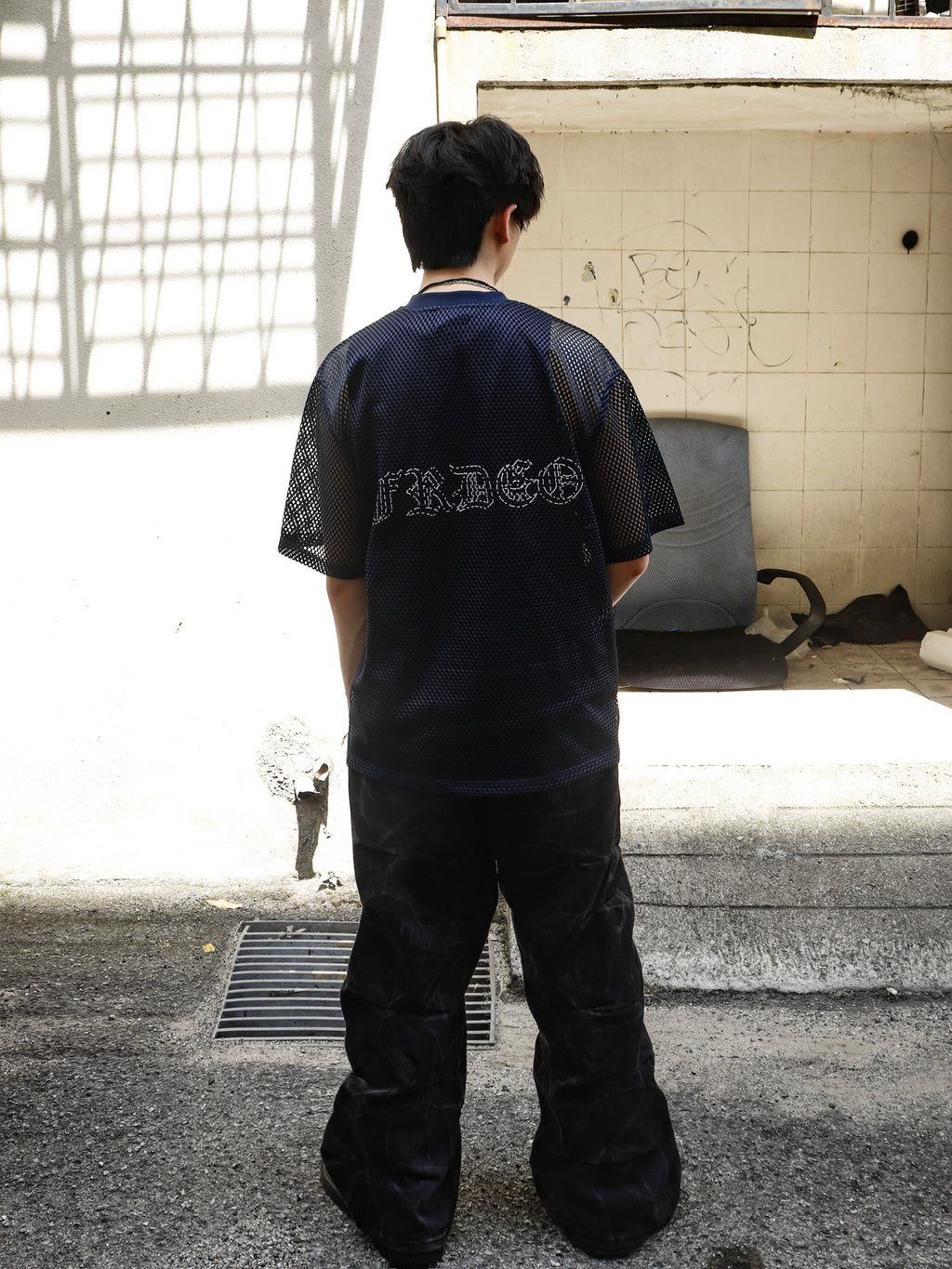 Aura Mesh Tee Navy