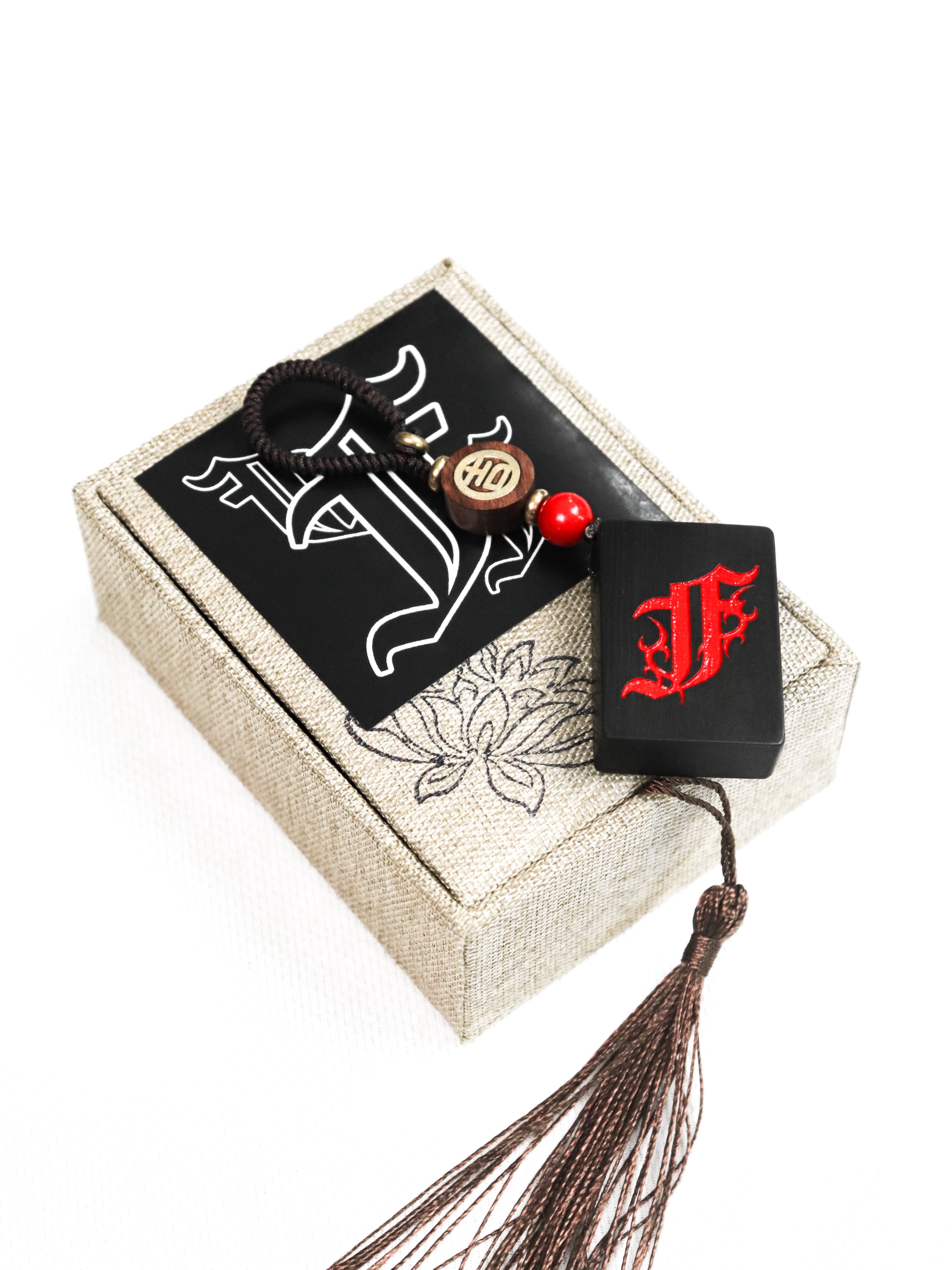 Flame Logo Mahjiong Keychain