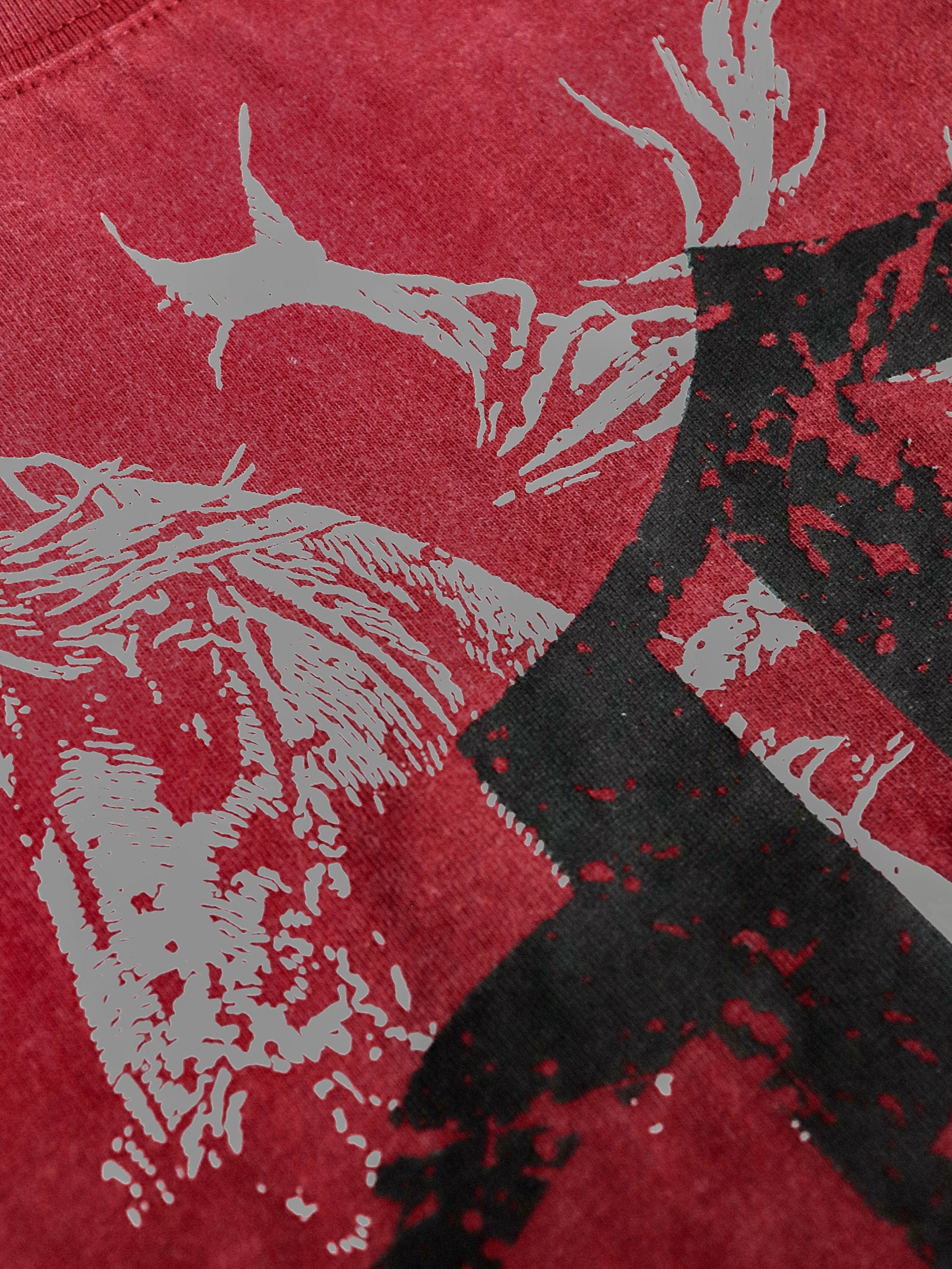 Knight Washed Tee Red