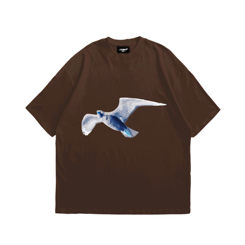 Demons Dust Bird Logo Tee Brown