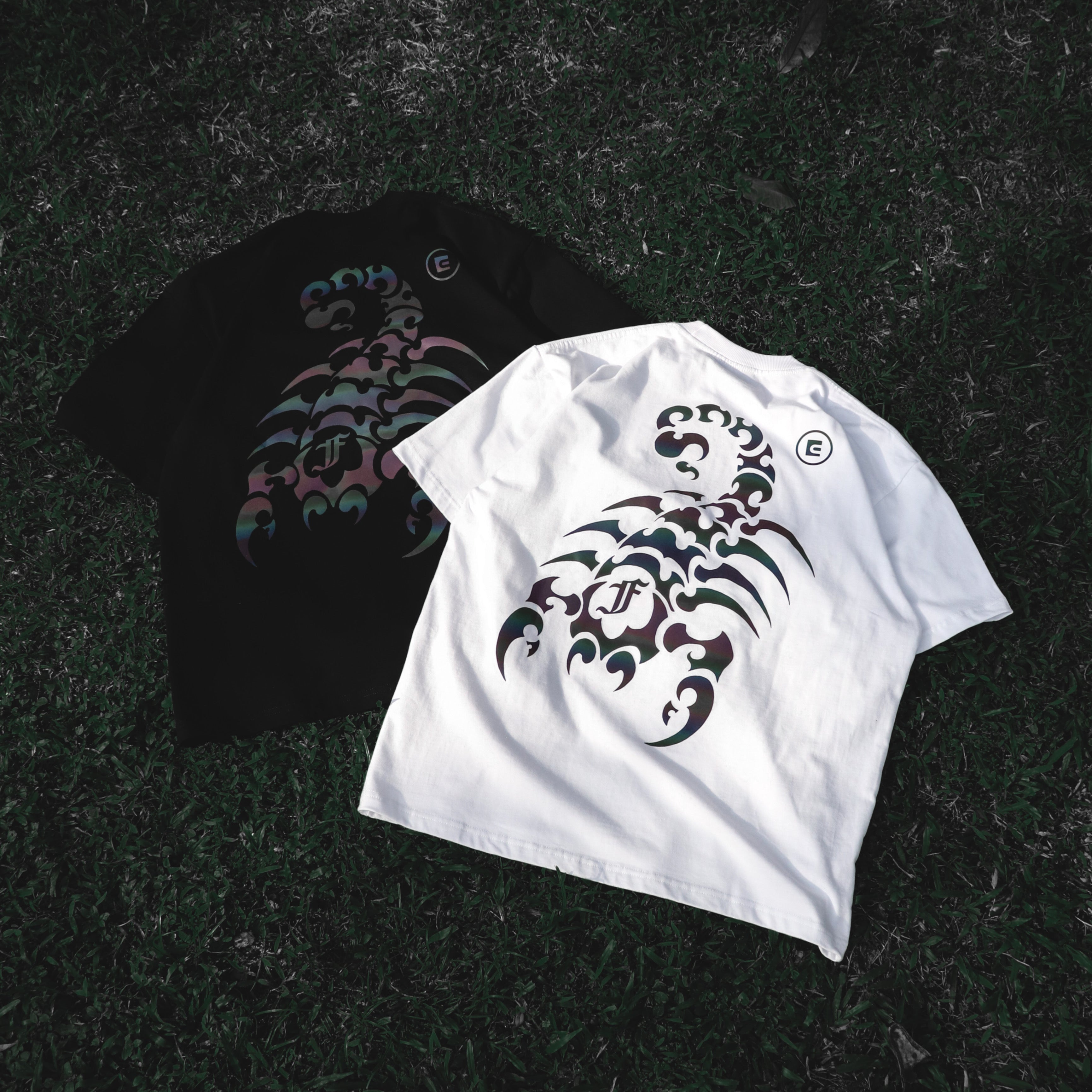 FRDCO X ENDLESS : Reflective Scorpion Tee White