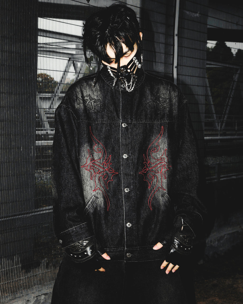 Aura Denim Jacket Black