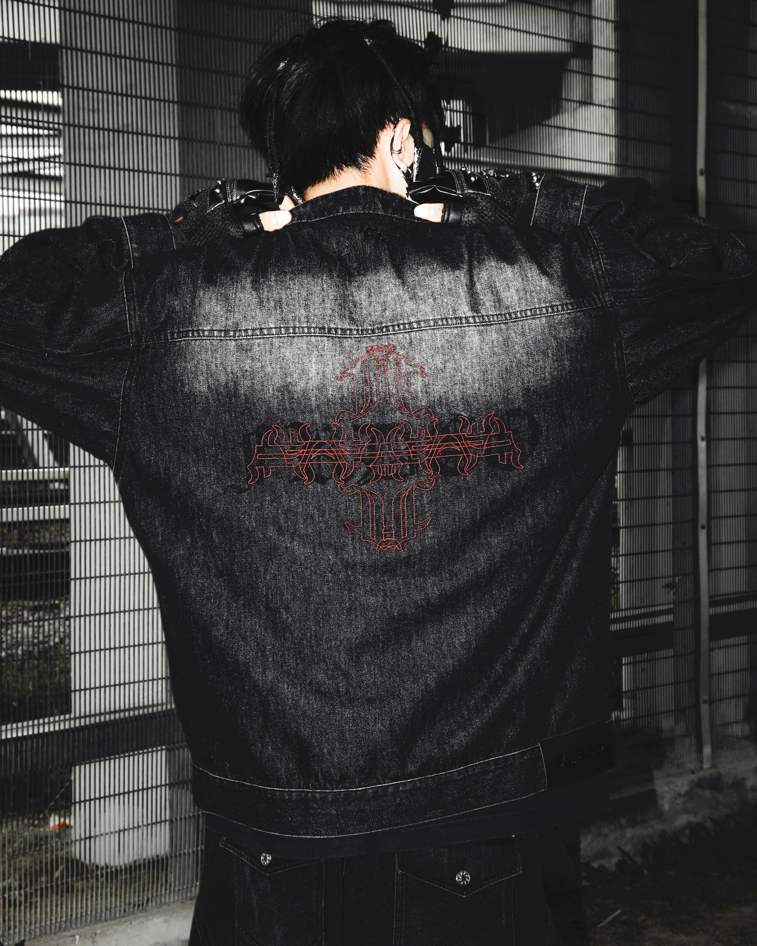 Aura Denim Jacket Black
