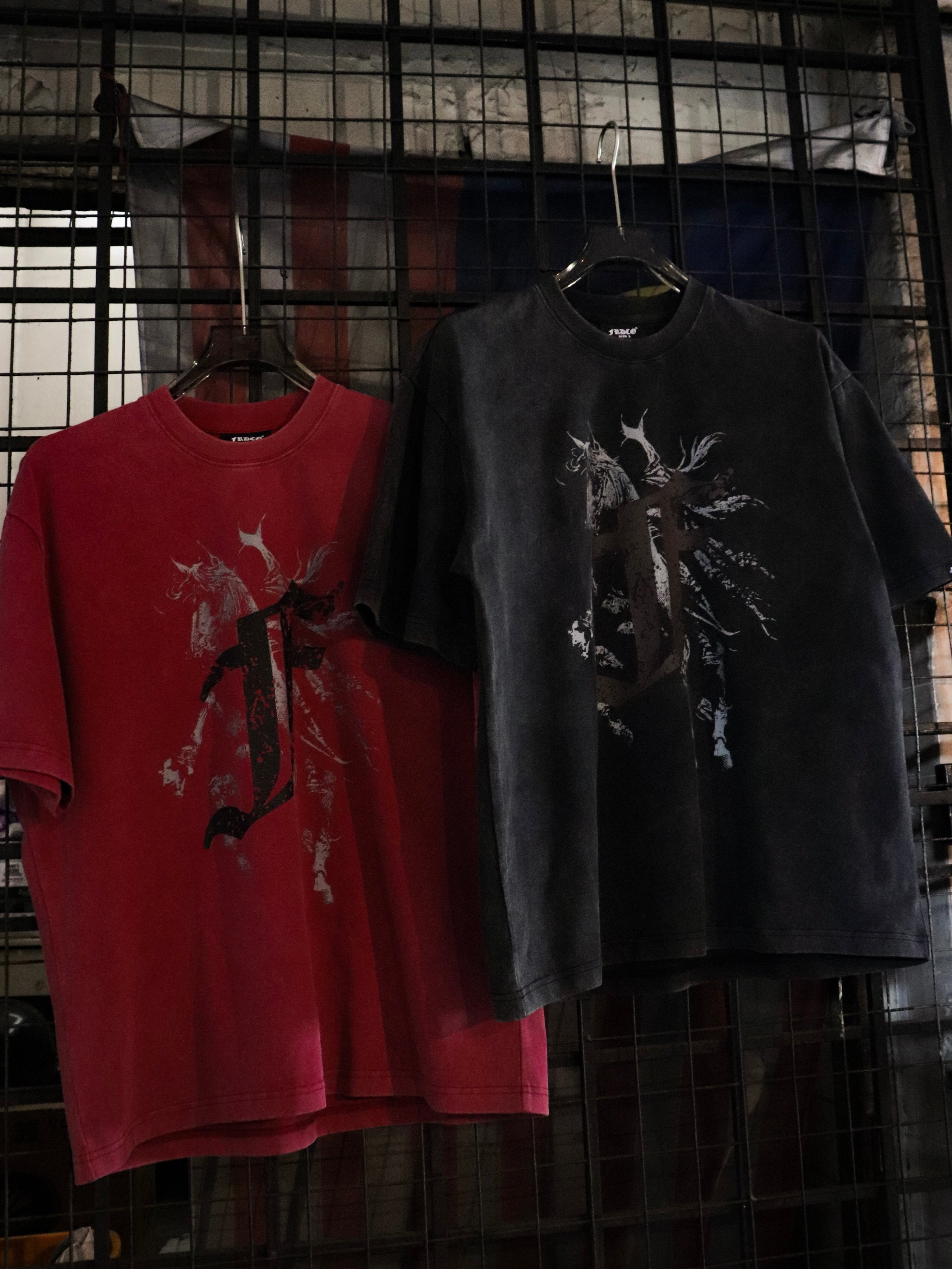 Knight Washed Tee Red