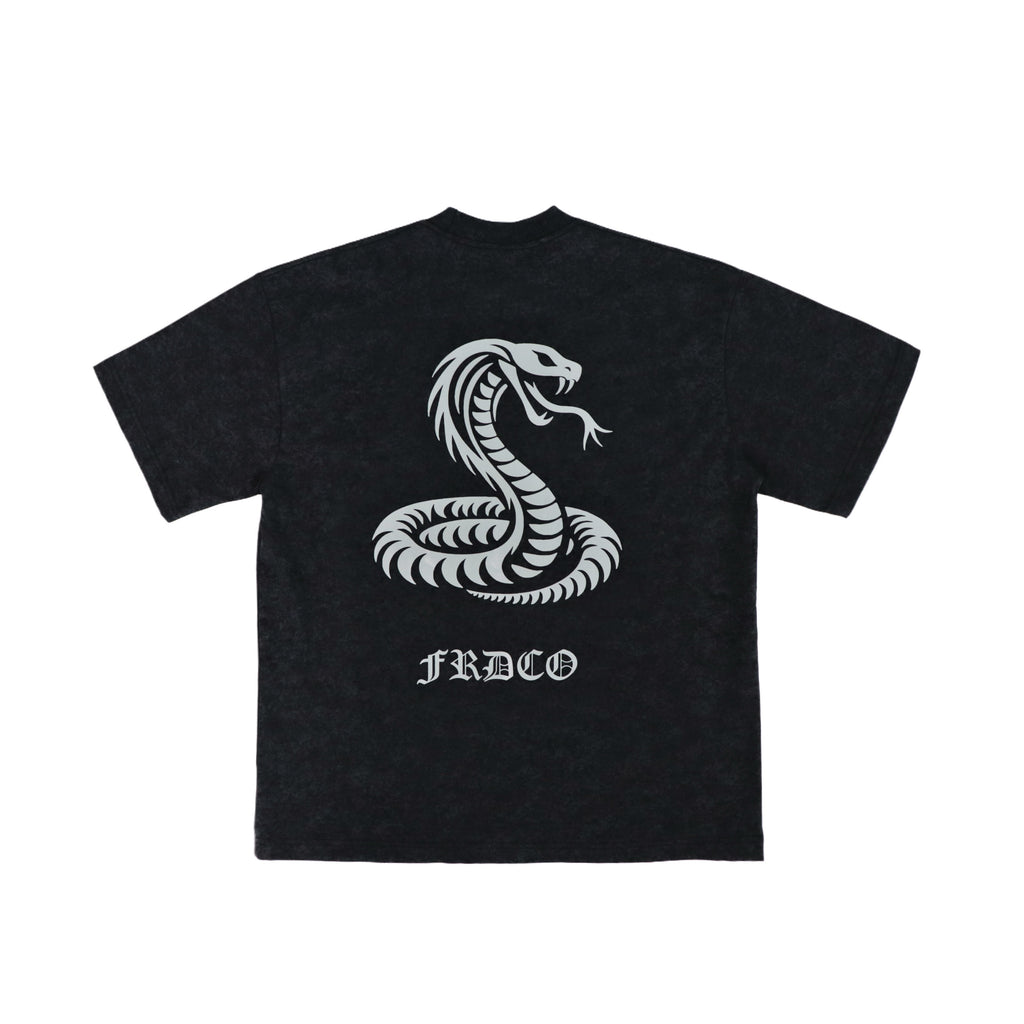 3M Reflective Snake Washed Tee Black