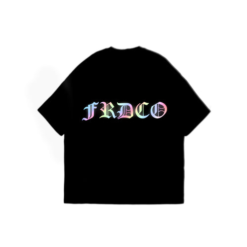 BD23 Rainbow Reflective Tee Black