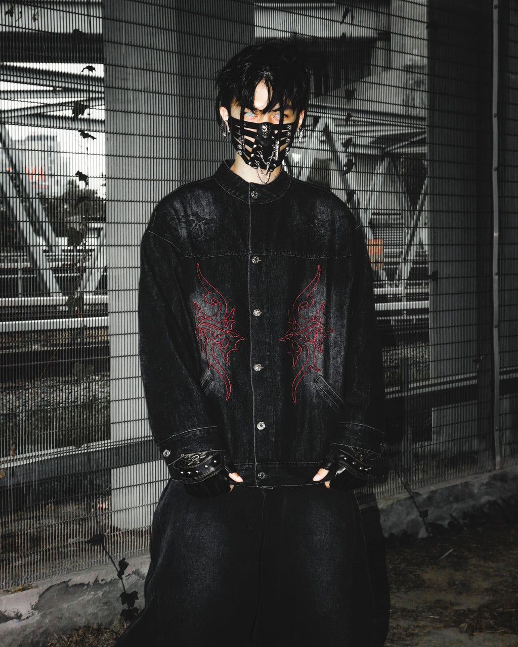 Aura Denim Jacket Black