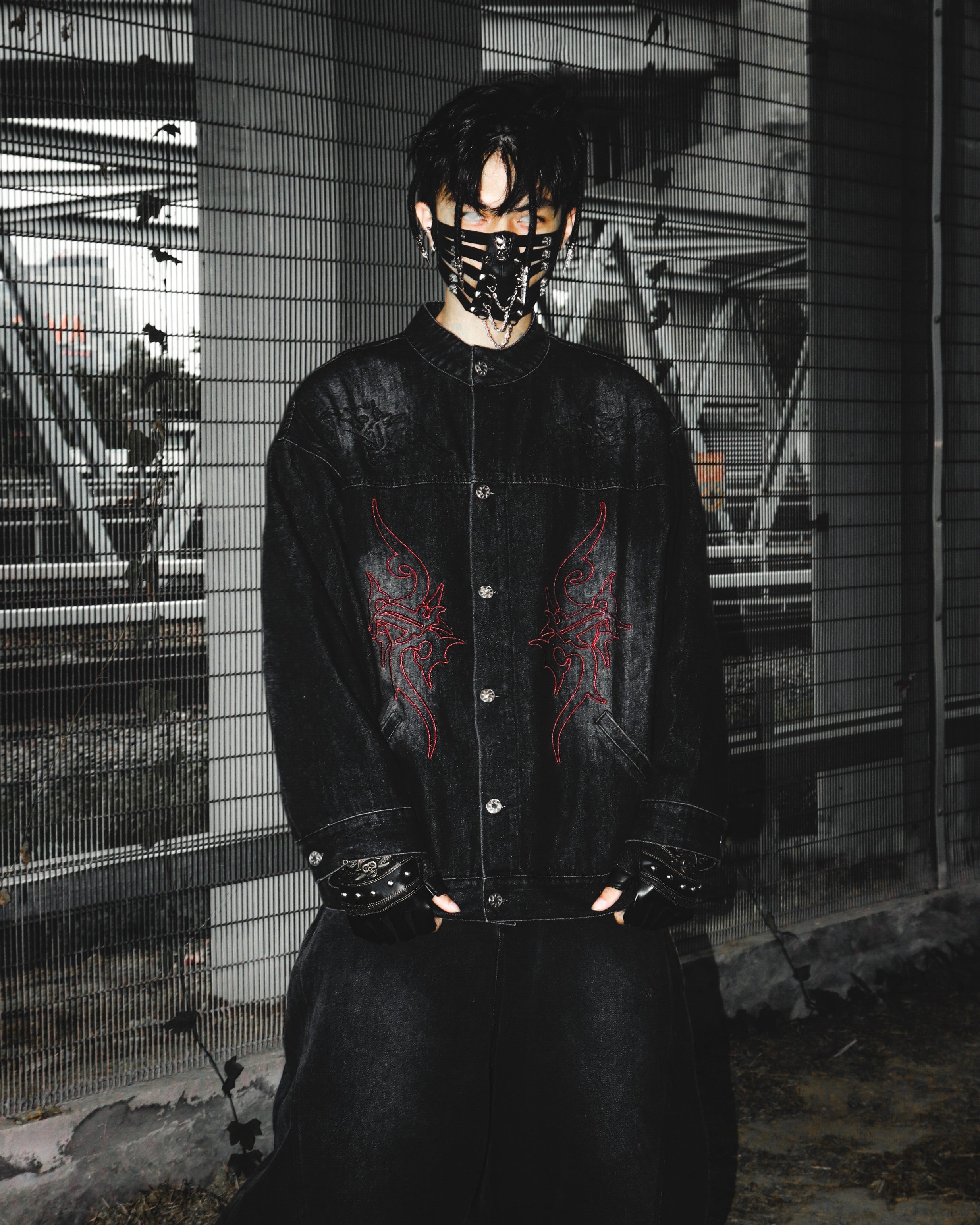 Aura Denim Jacket Black