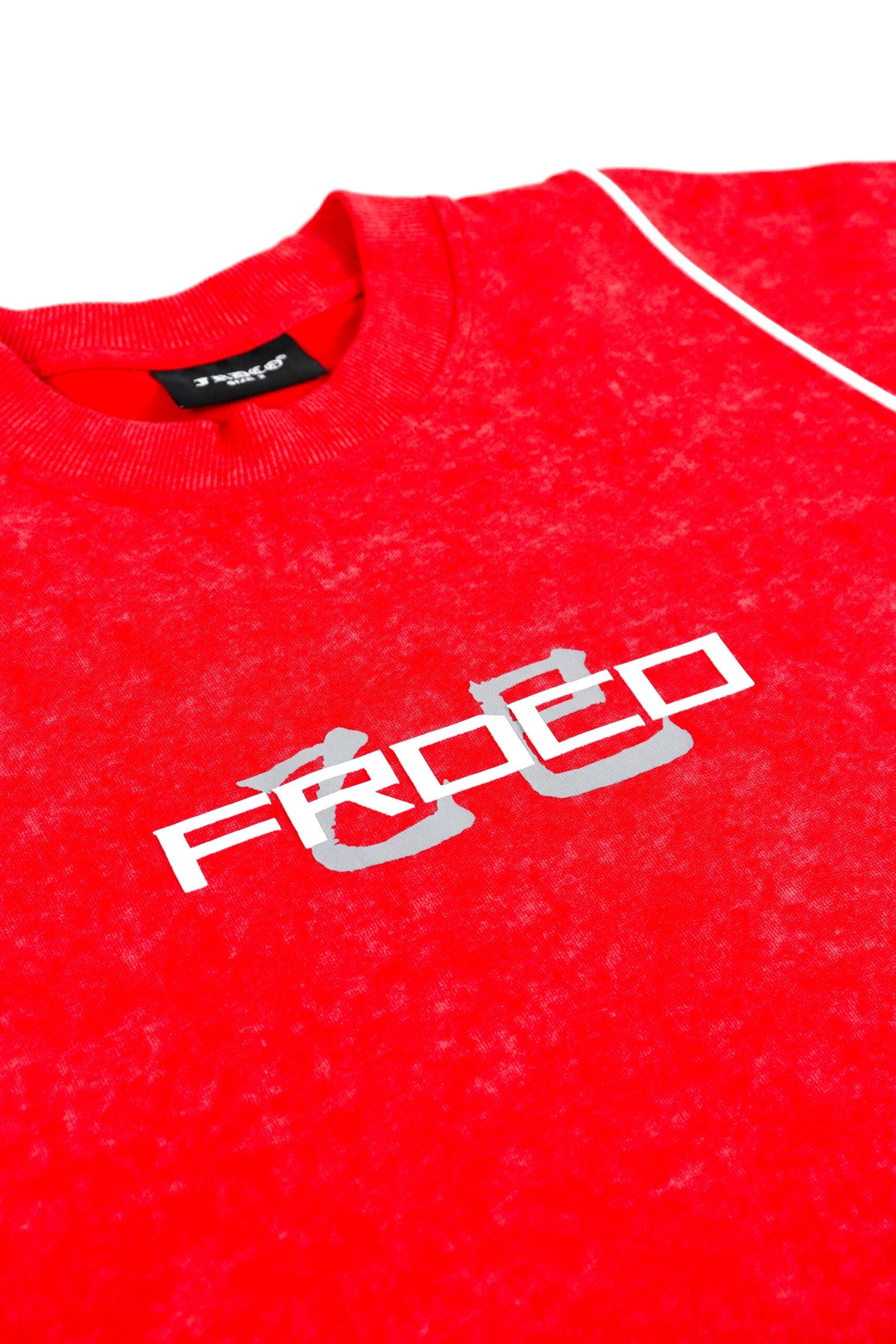 Stoned Snake Bone Washed Tee Red