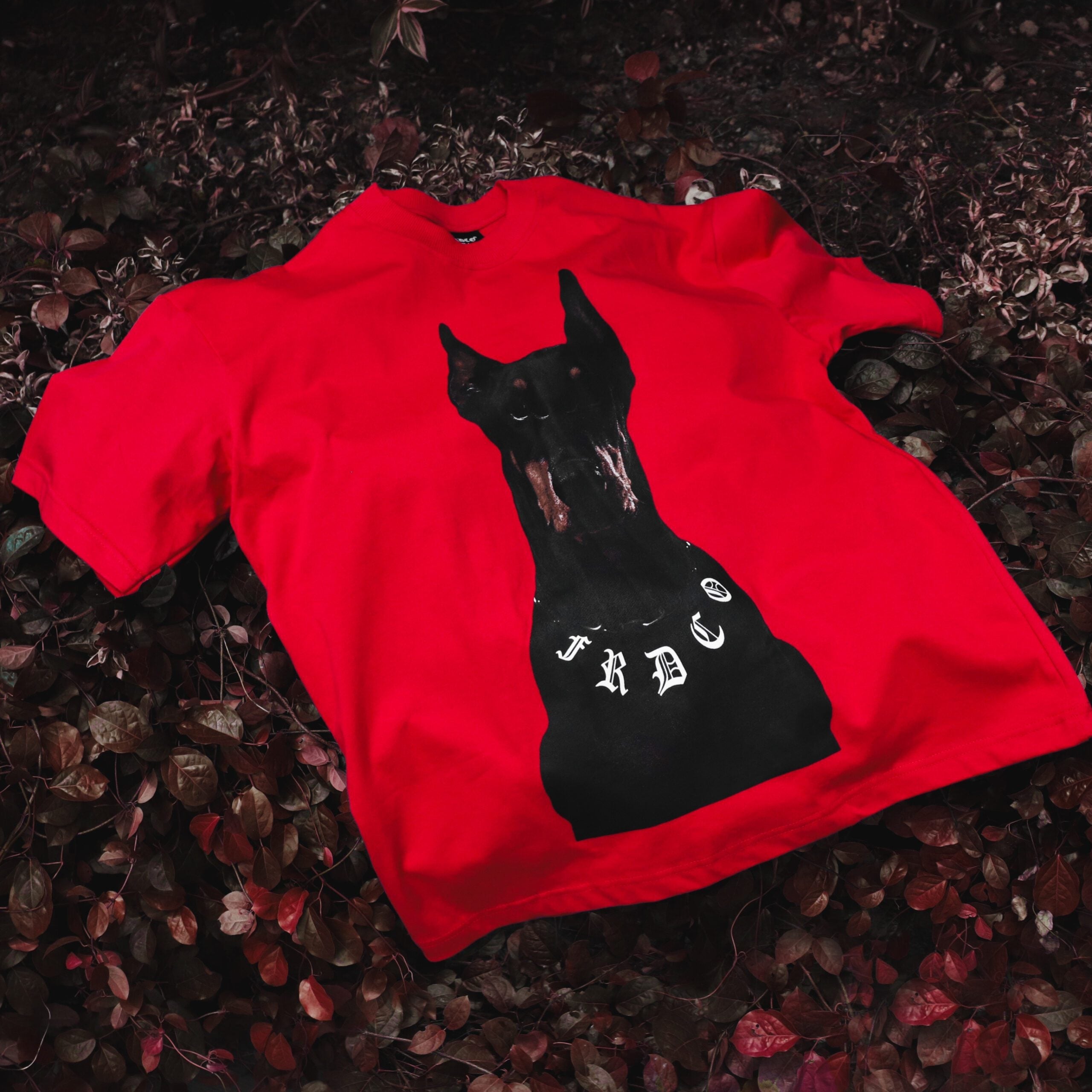 Dog Head Logo Tee Red