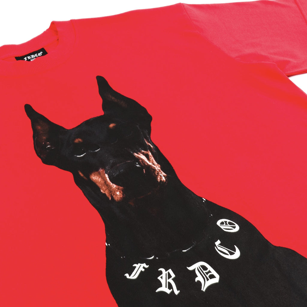 Dog Head Logo Tee Red