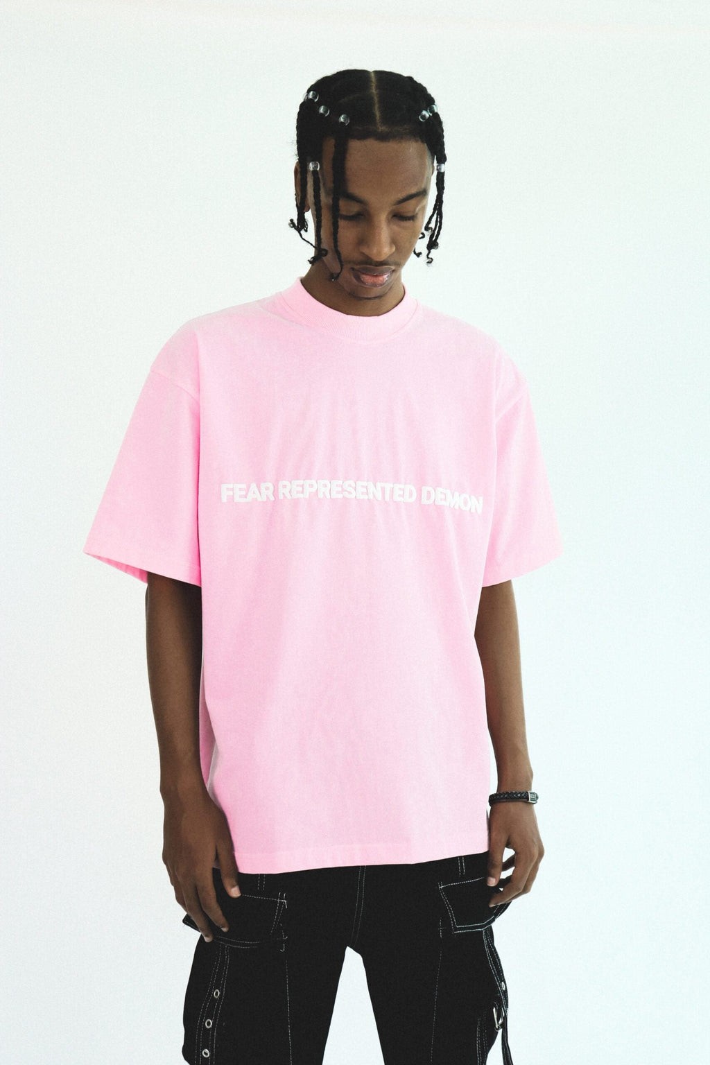 SS24 Embossed Logo Tee Pink