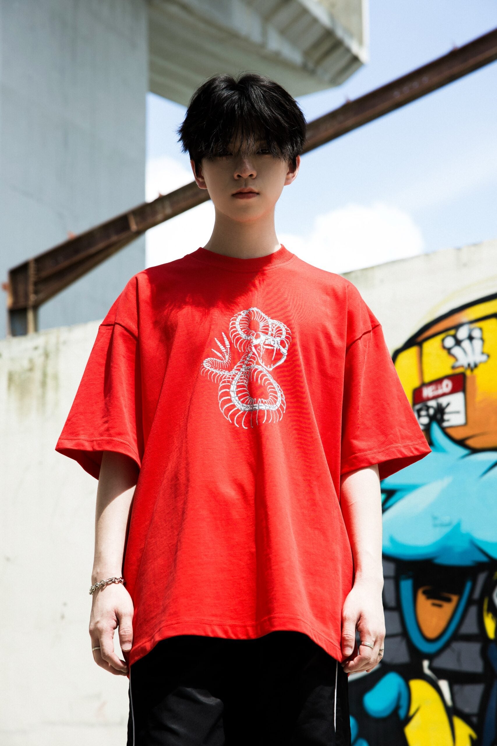 Snake EMP Graphic Tee Red
