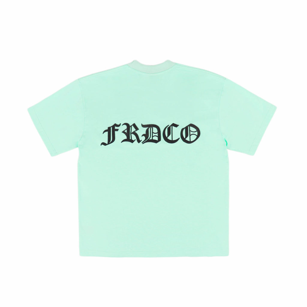 SS24 Embossed Logo Tee Cyan