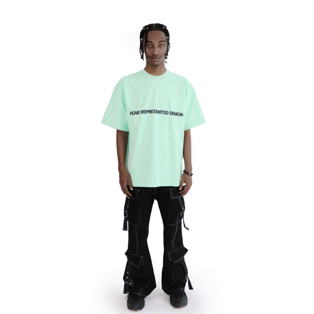 SS24 Embossed Logo Tee Cyan