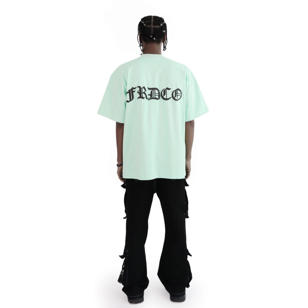 SS24 Embossed Logo Tee Cyan