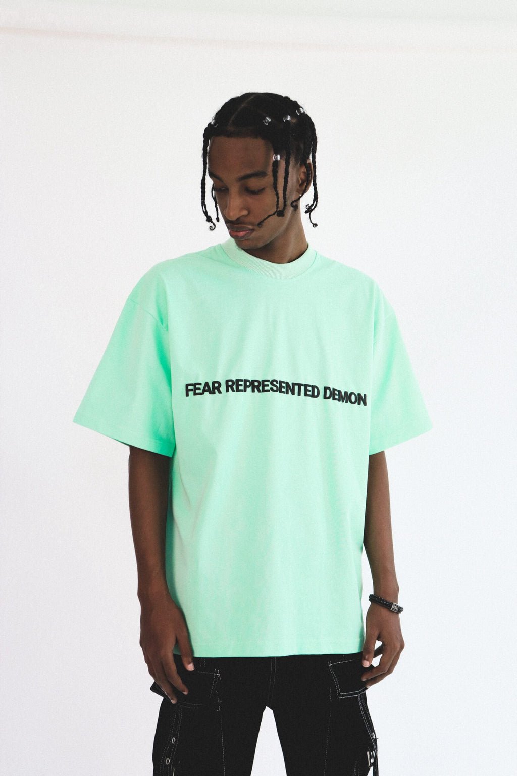 SS24 Embossed Logo Tee Cyan