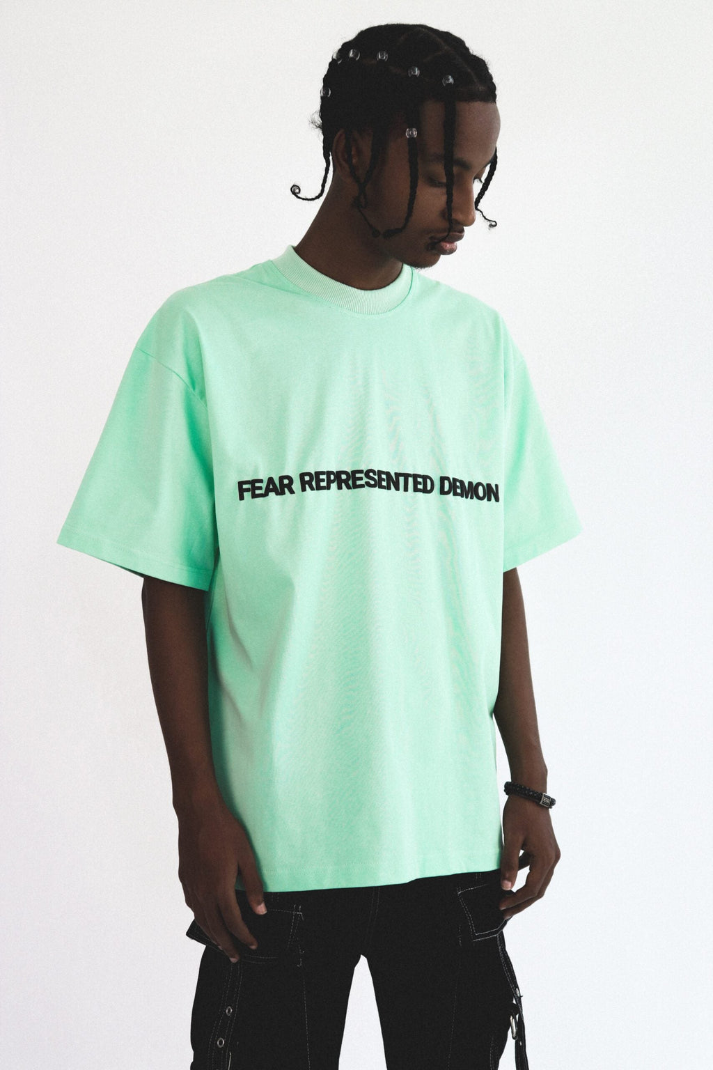 SS24 Embossed Logo Tee Cyan