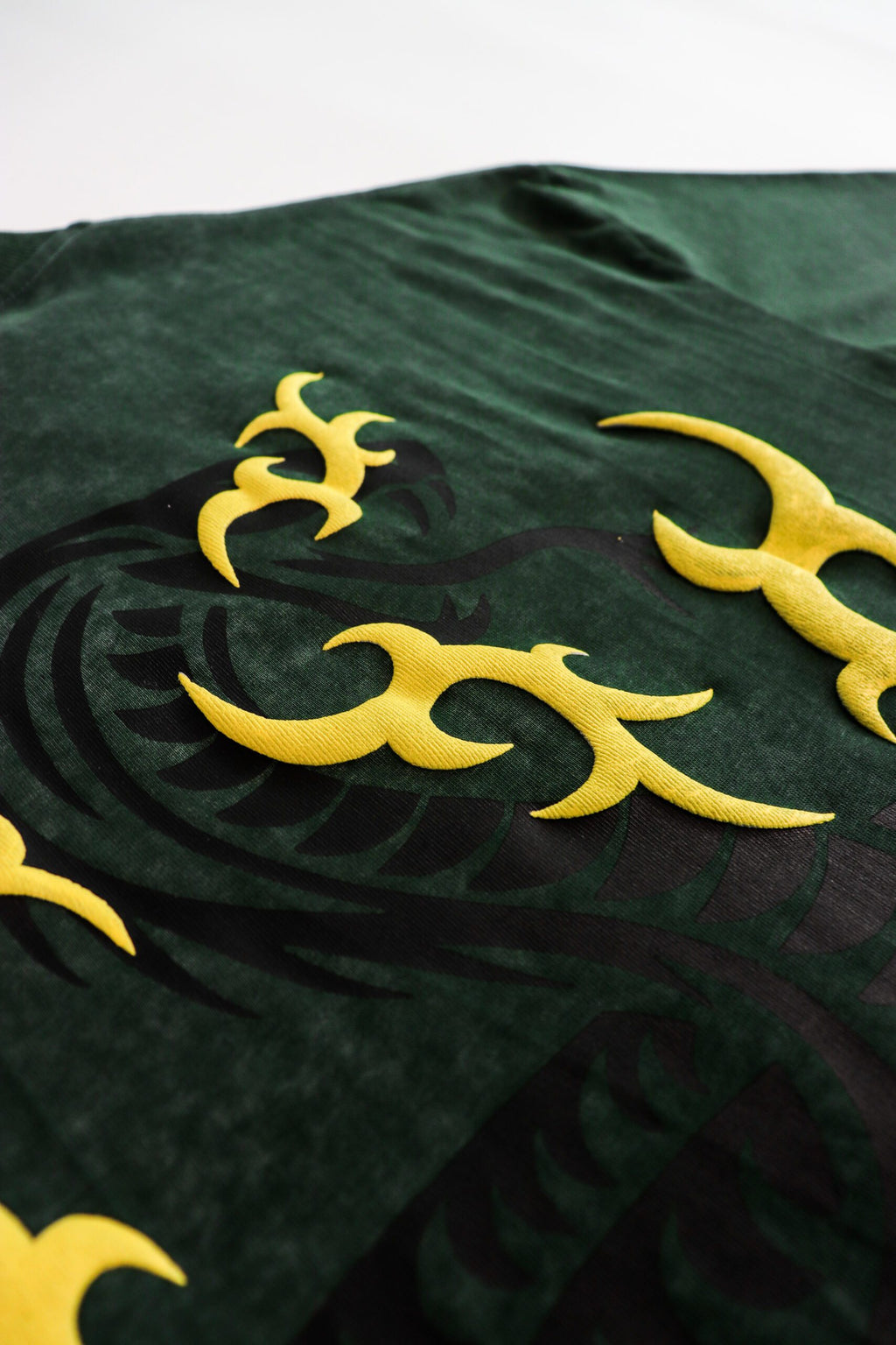 Razer Embossed Snake Washed Tee Green