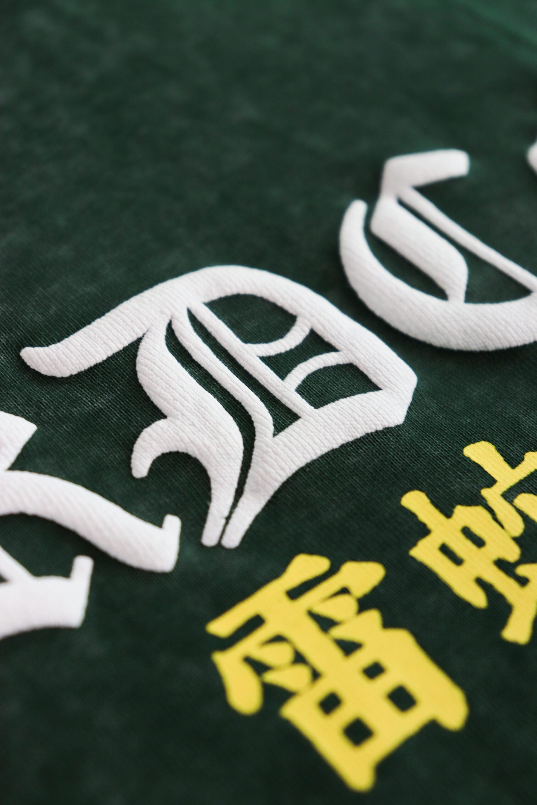 Razer Embossed Snake Washed Tee Green