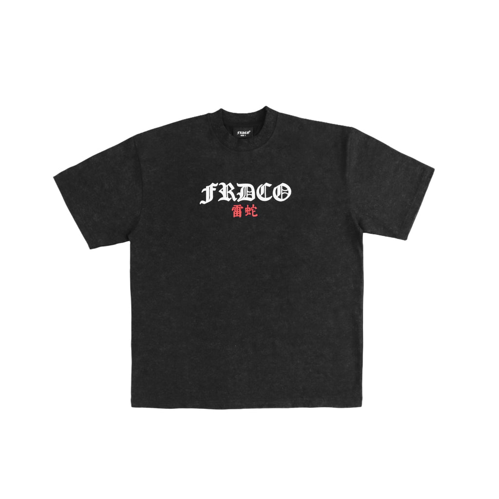 Razer Embossed Snake Washed Tee Black