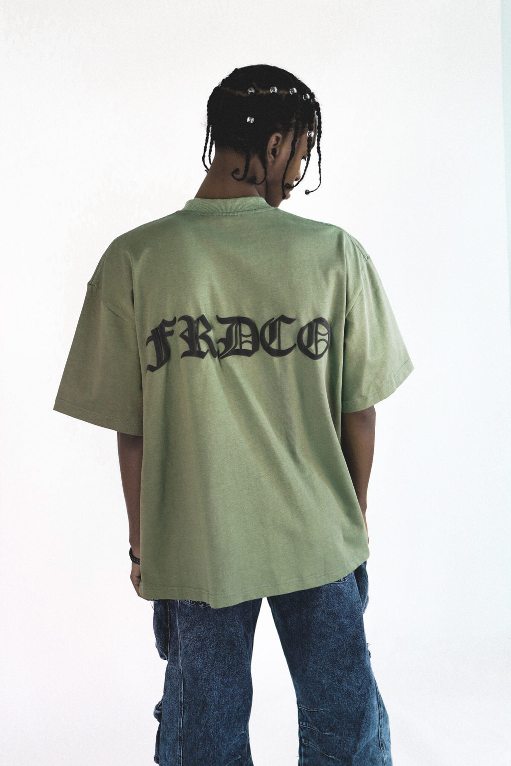 SS24 Embossed Logo Tee Army
