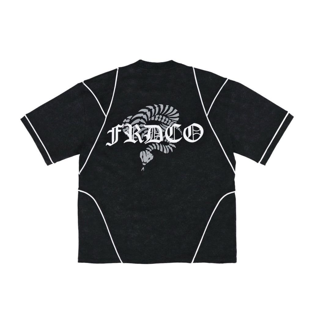 Stoned Snake Bone Washed Tee Black