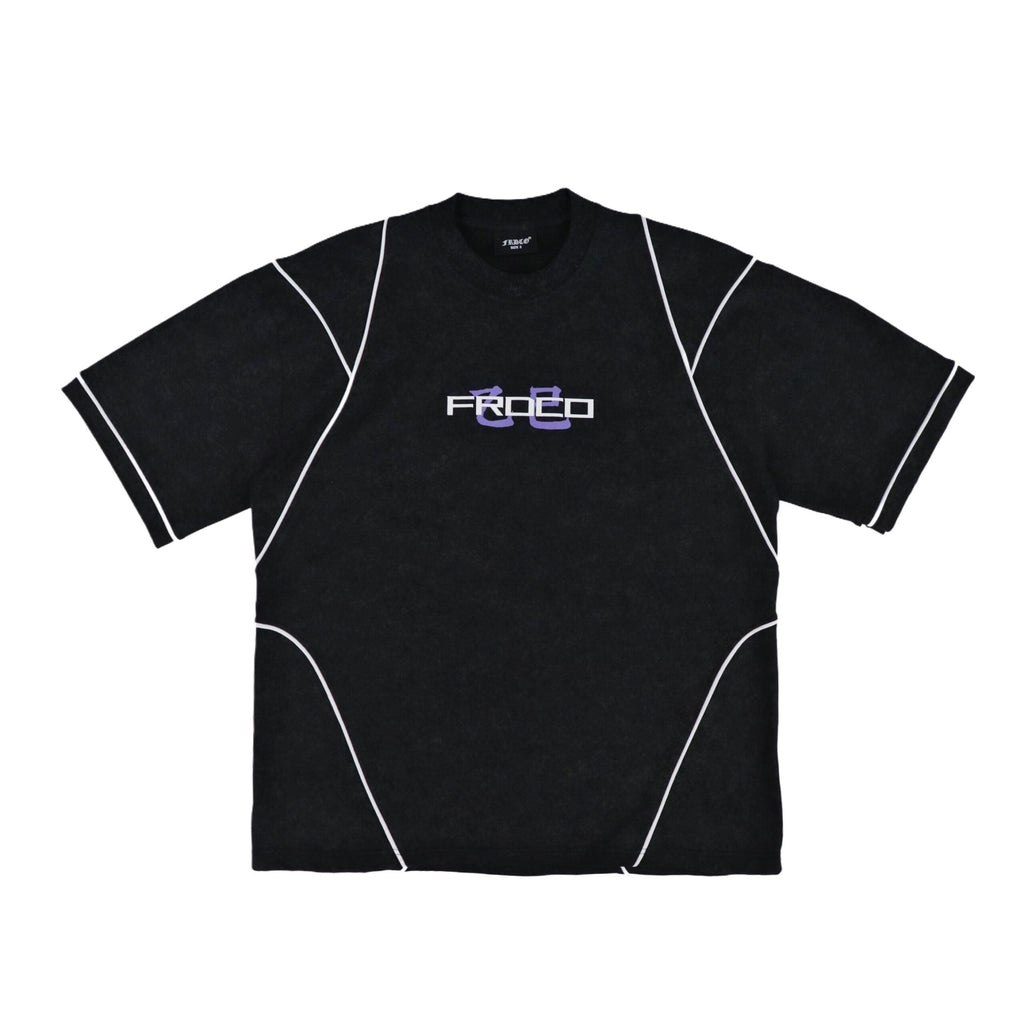 Stoned Snake Bone Washed Tee Black