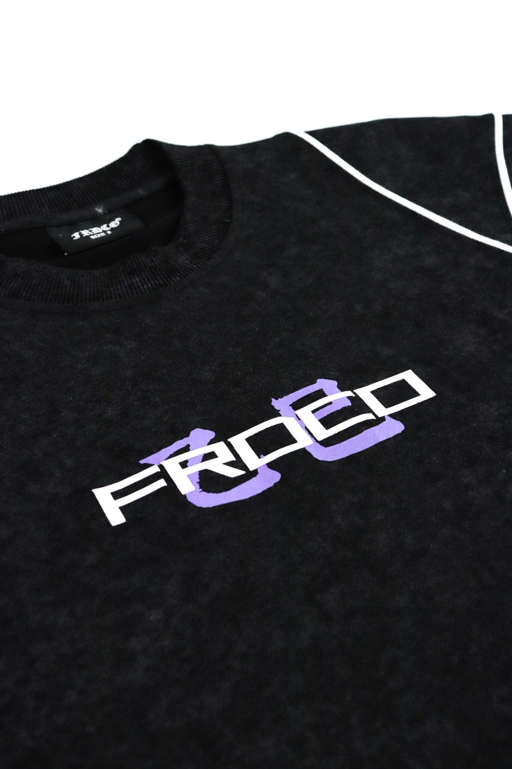 Stoned Snake Bone Washed Tee Black