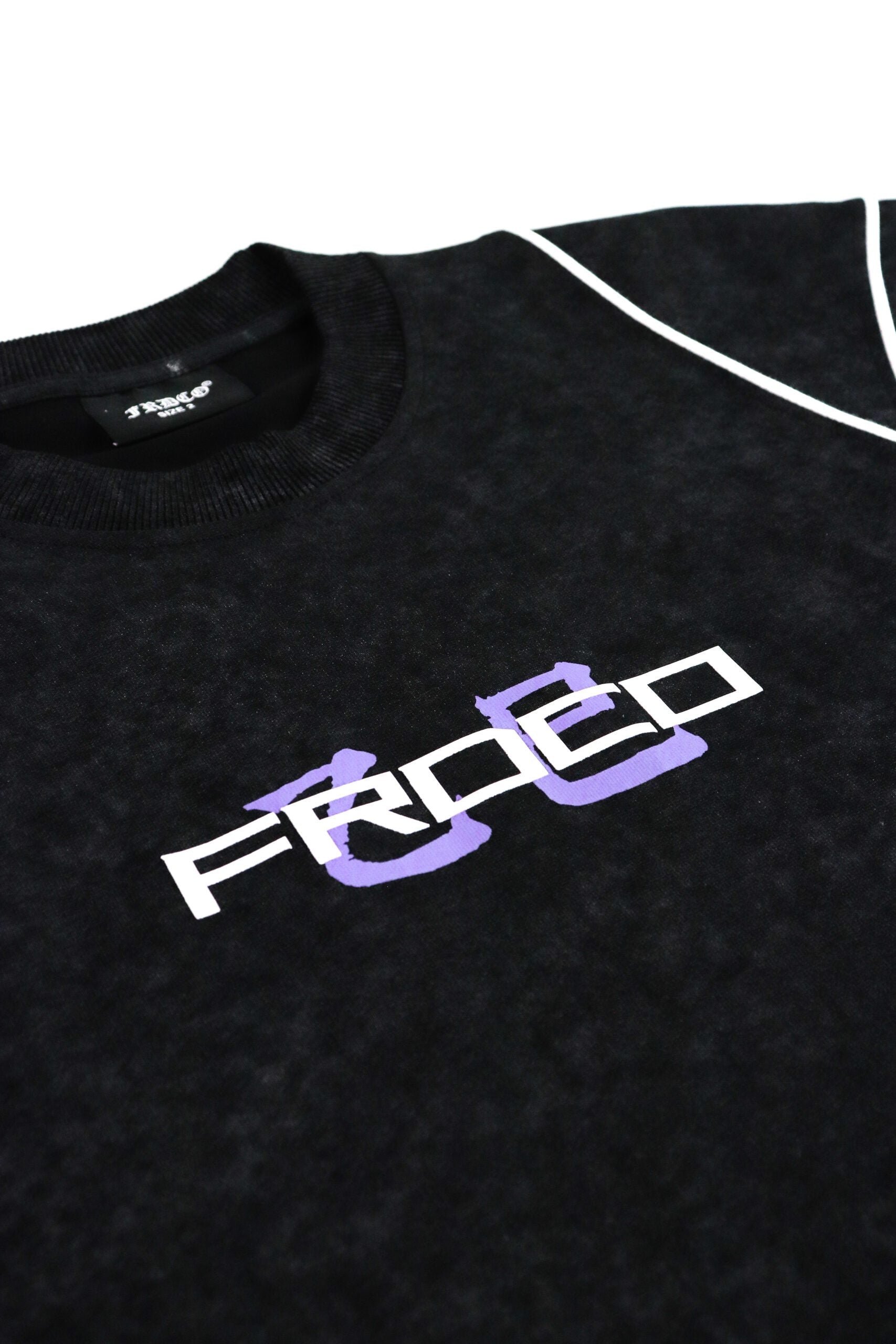 Stoned Snake Bone Washed Tee Black