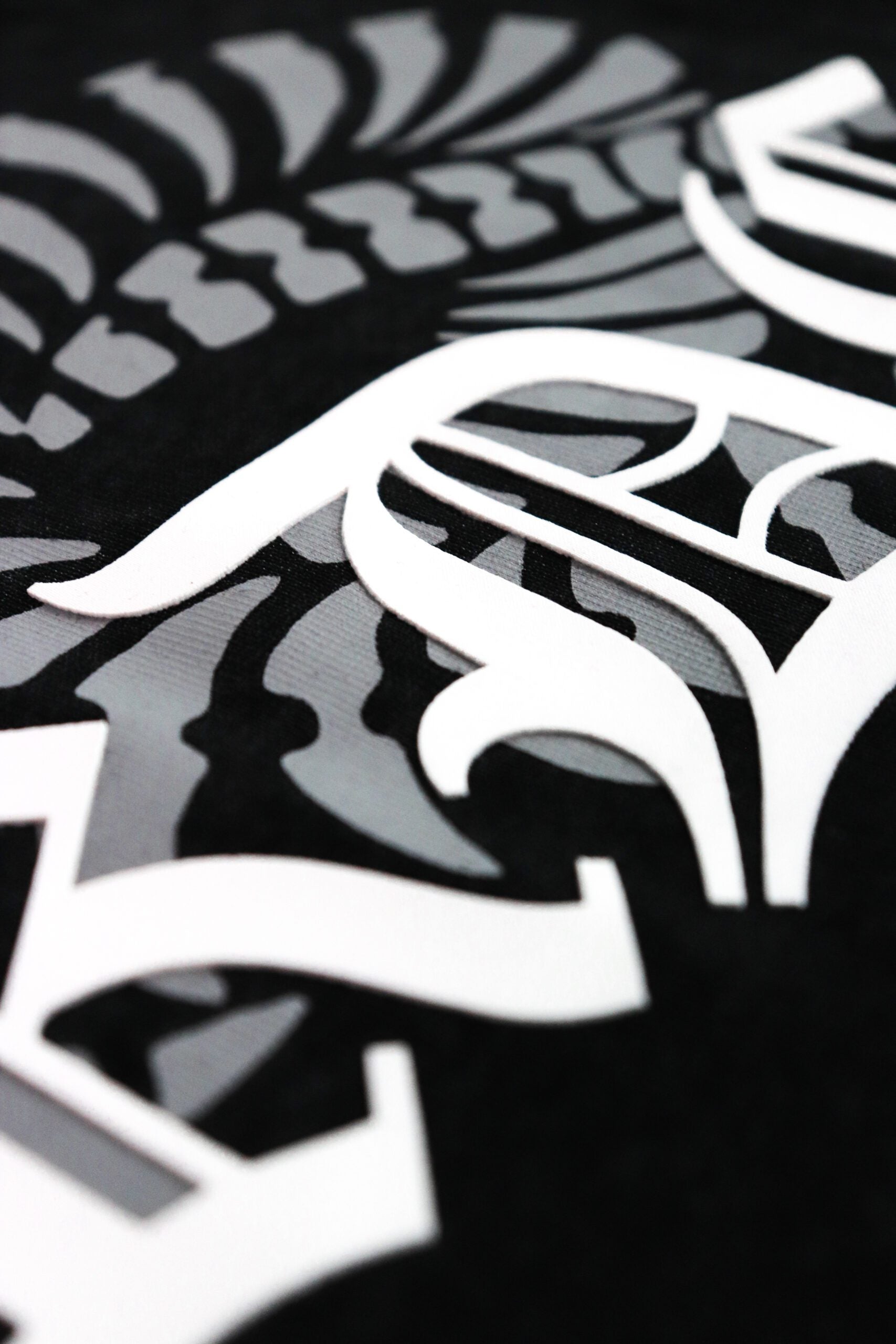 Stoned Snake Bone Washed Tee Black