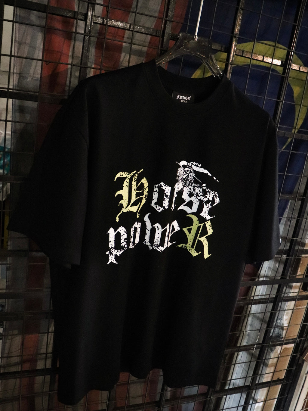 Horse Power Tee Black