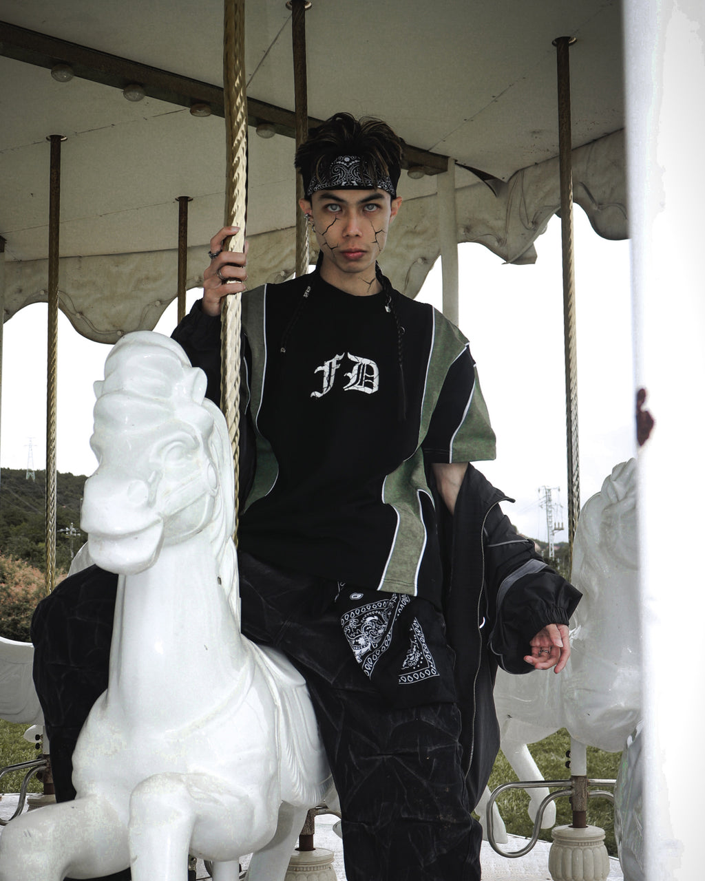 Pro CNS Washed Tee Army