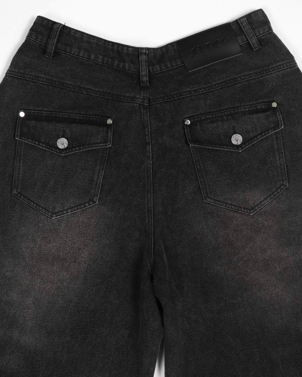 Aura Curved Jeans Black