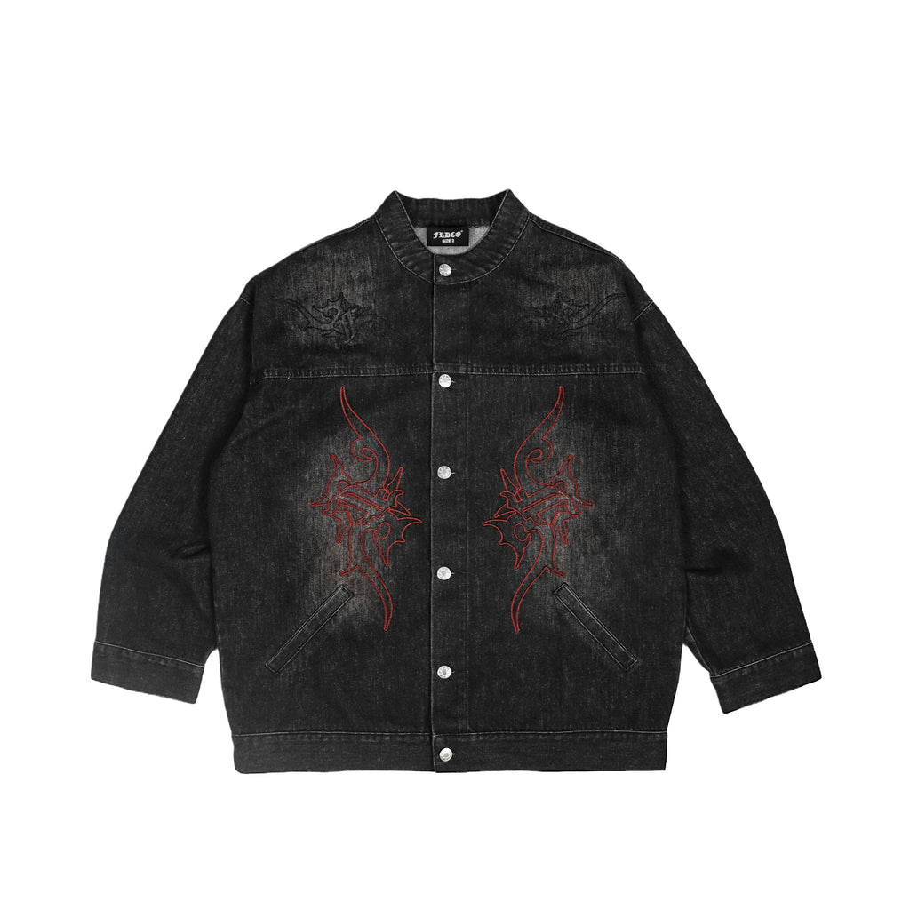 Aura Denim Jacket Black