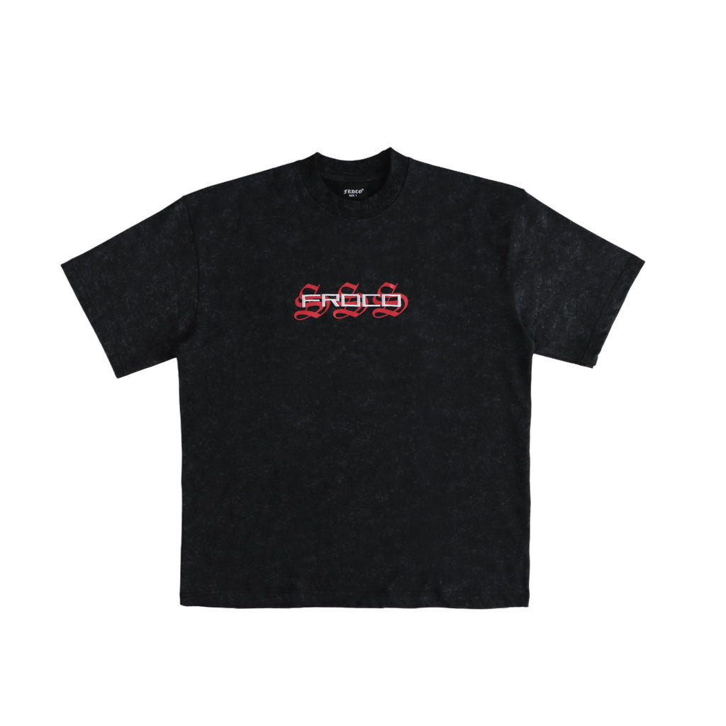 Triple S : Embroidery Snake Tee Black