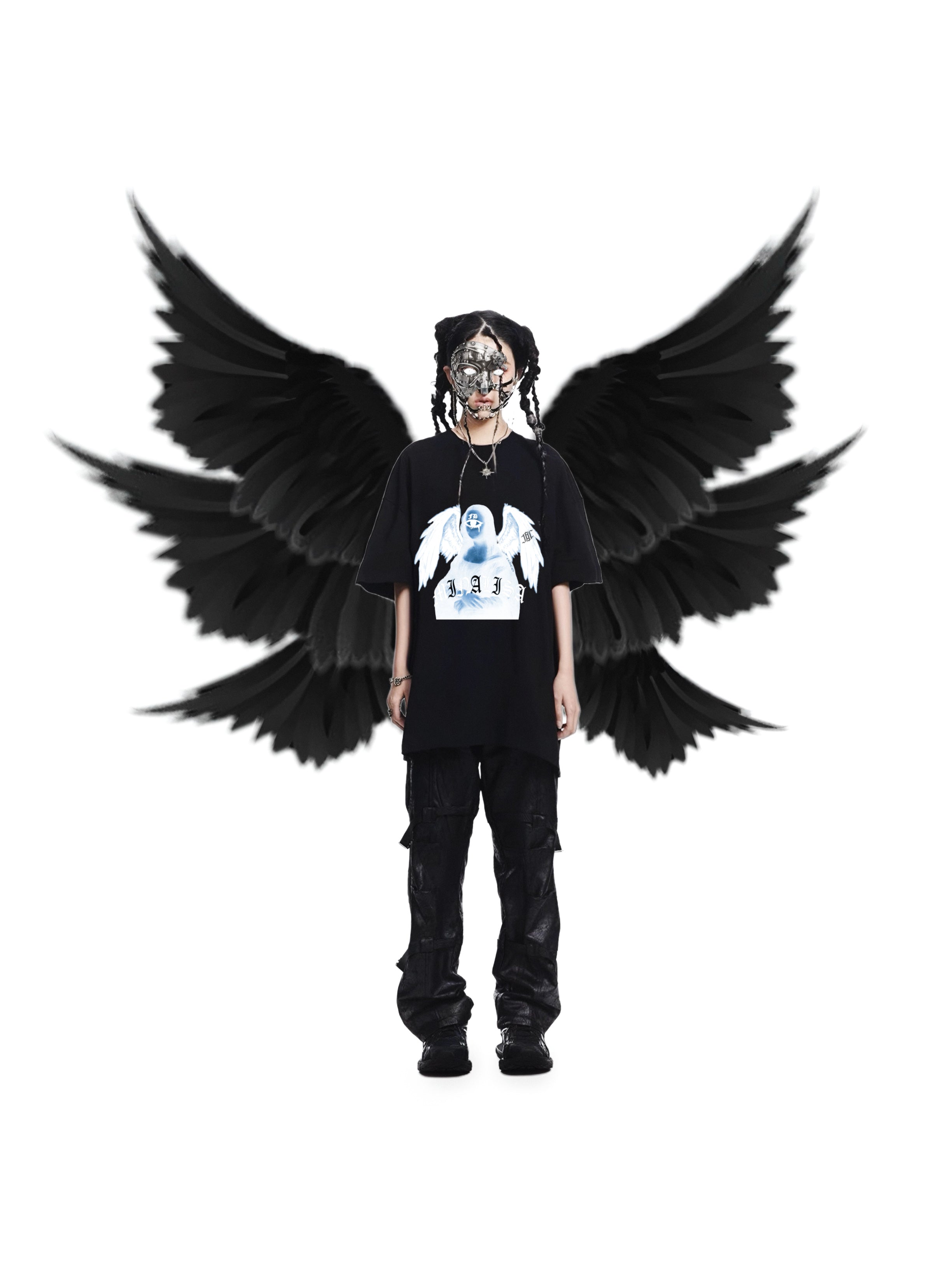 Ghost Monalisa Logo Tee Black