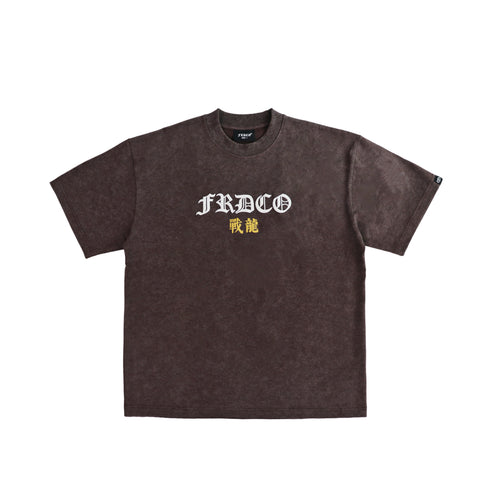 Battle Dragon Washed Tee Brown