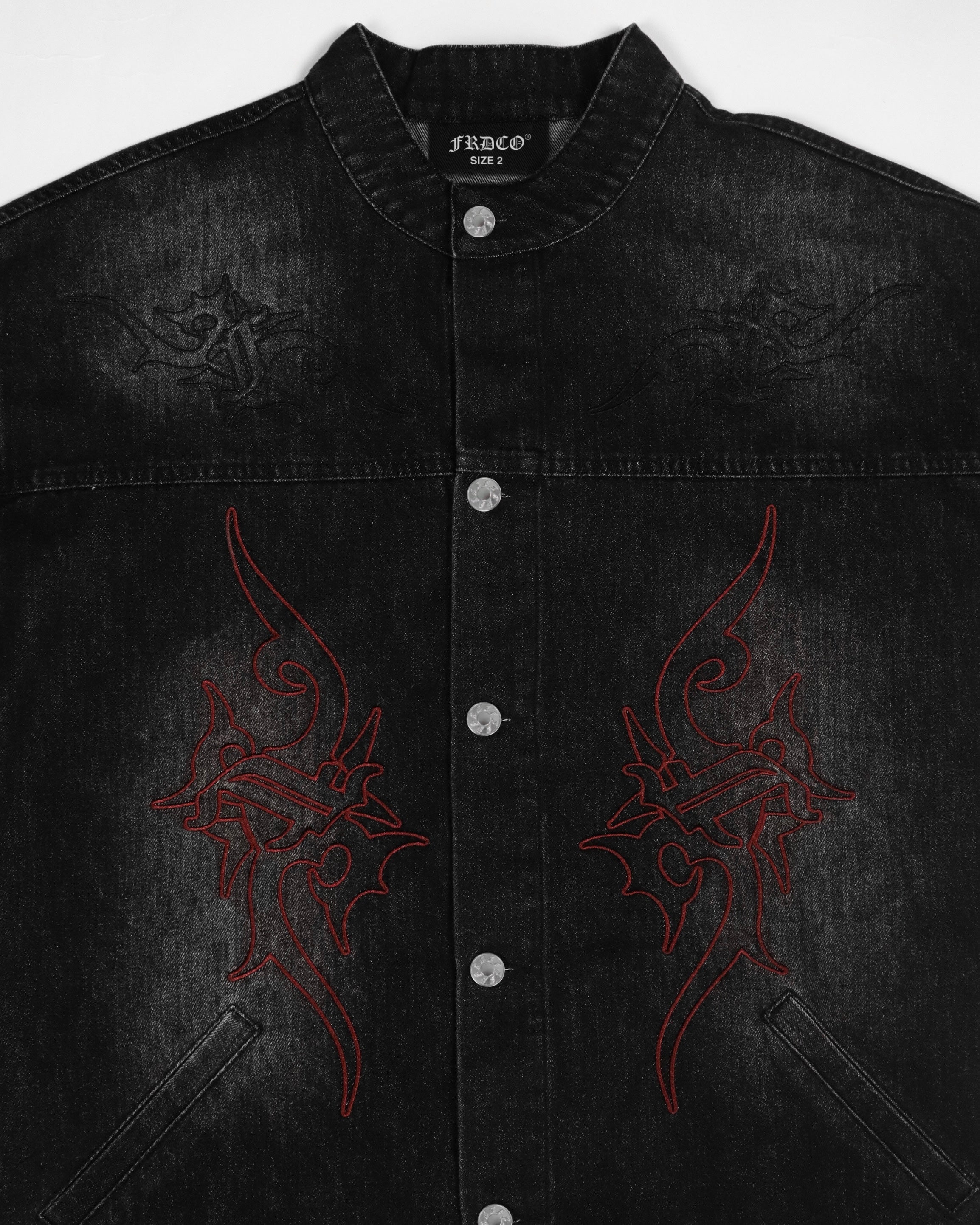 Aura Denim Jacket Black