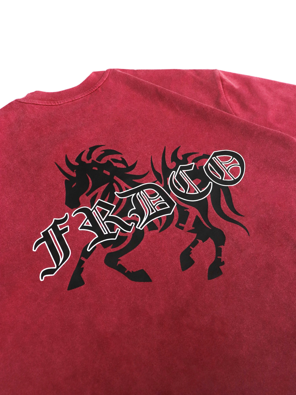 Horse EMP Washed Tee Red
