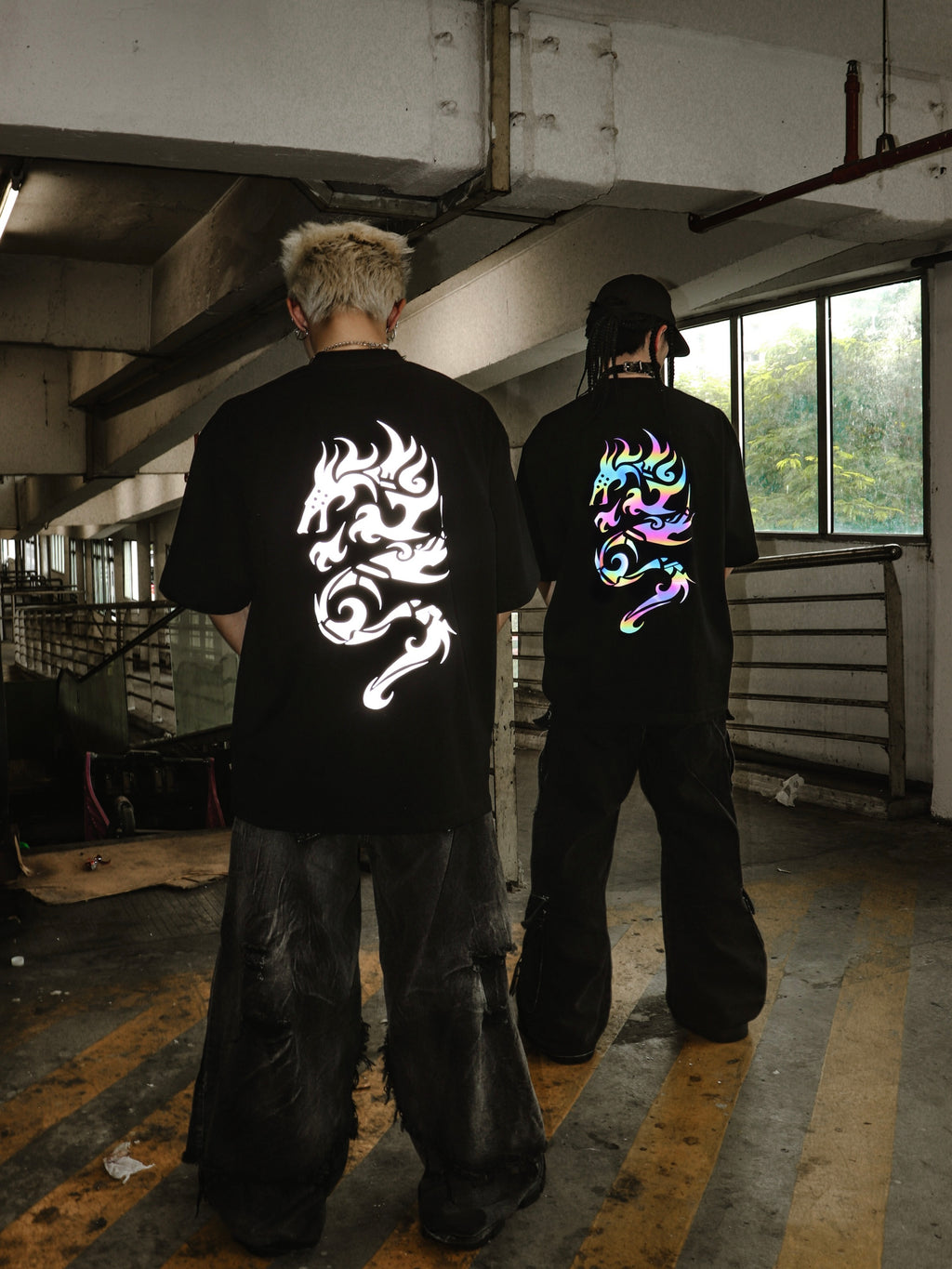 3M Reflective Dragon Aura Tee Black