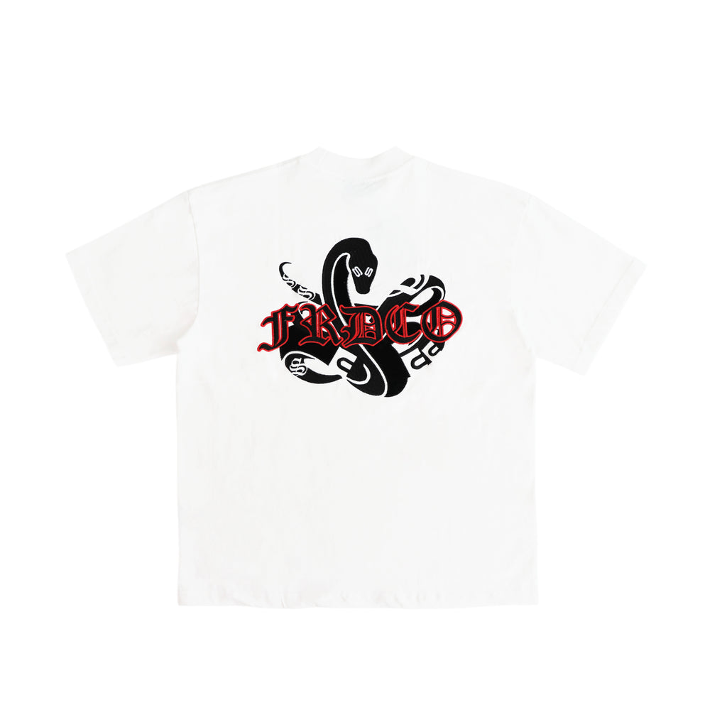 Triple S : Embroidery Snake Tee White