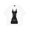 Dog Head Logo Tee White