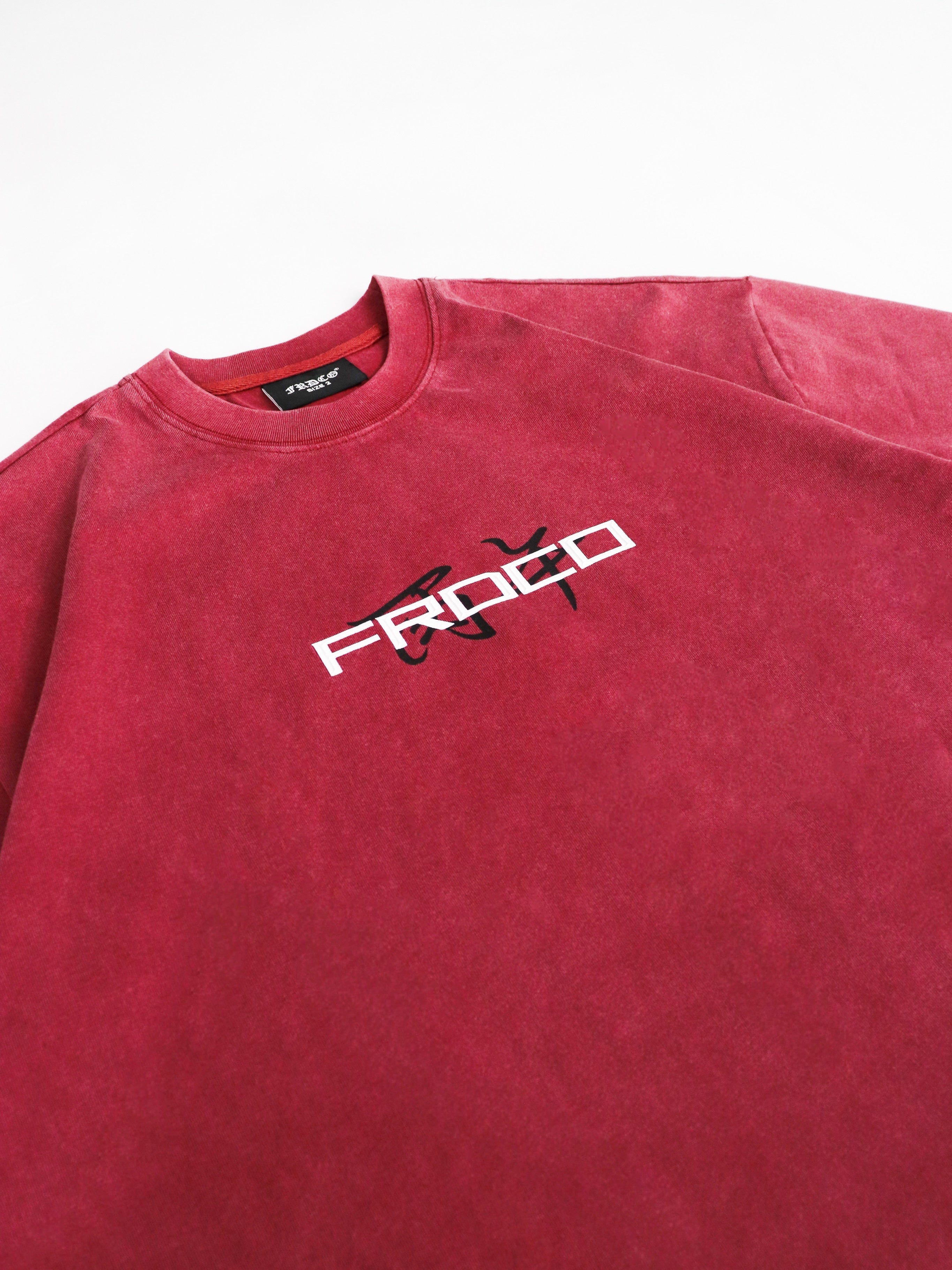 Horse EMP Washed Tee Red