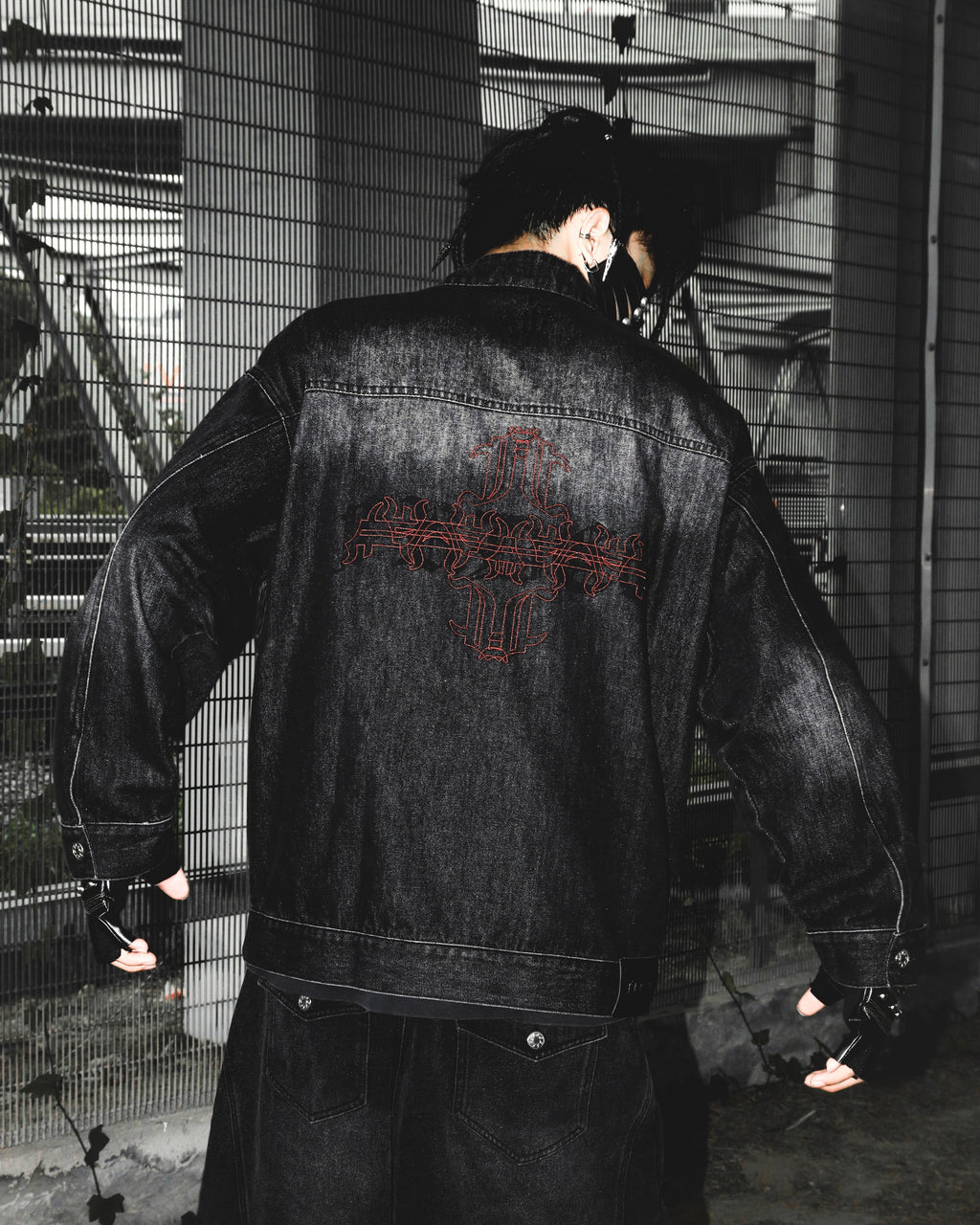 Aura Denim Jacket Black